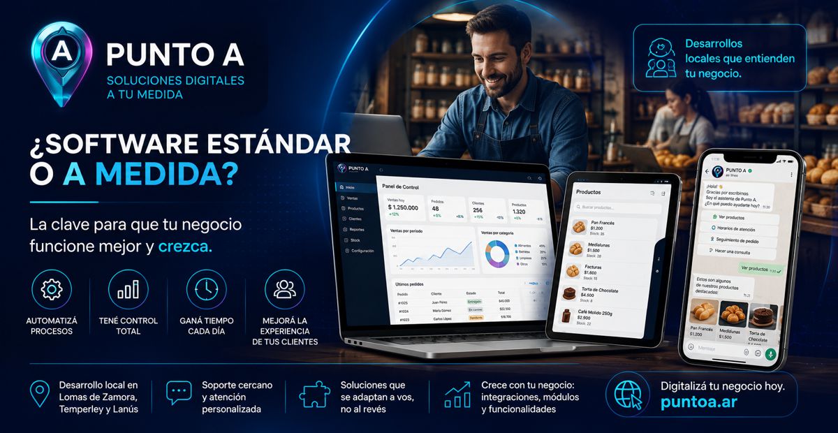 ¿Software estándar o a medida? La clave para tu negocio en Zona Sur.